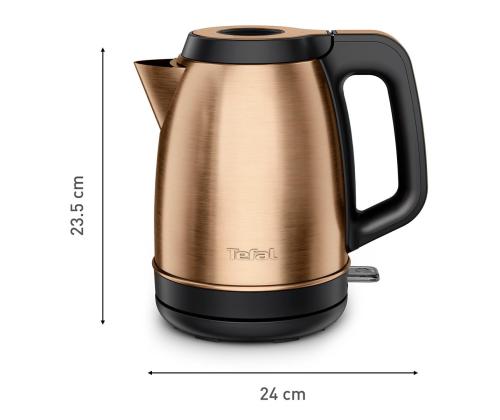 Tefal Coppertinto, 2400 W, kupari/musta - Vedenkeitin - Vedenkeittimet