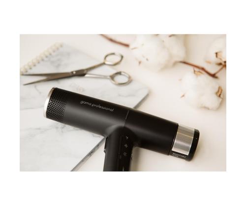 GA.MA iQ2 Perfetto, 1600 W, musta - Hiustenkuivaaja