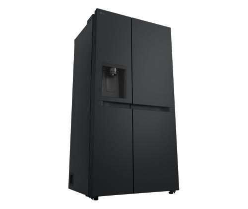 LG, Vesi- ja jääannostelija, 641 L, korkeus 179 cm, musta - SBS-Külmik