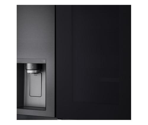 LG, InstaView, vesi- ja jääannostelija vesiverkolla, 635 L, korkeus 179 cm, musta - SBS jääkaappi