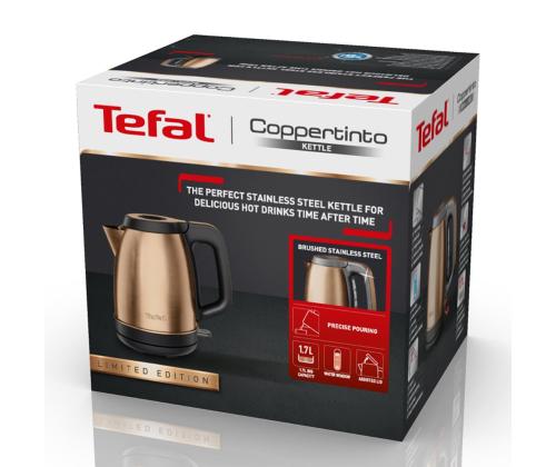 Tefal Coppertinto, 2400 W, kupari/musta - Vedenkeitin - Vedenkeittimet
