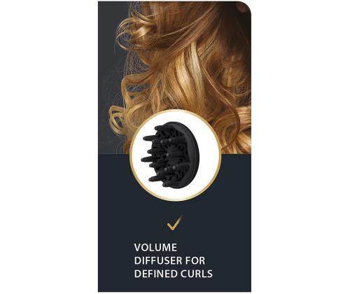 Rowenta Studio Dry Glow, 2100 W, must/roosa - Föön