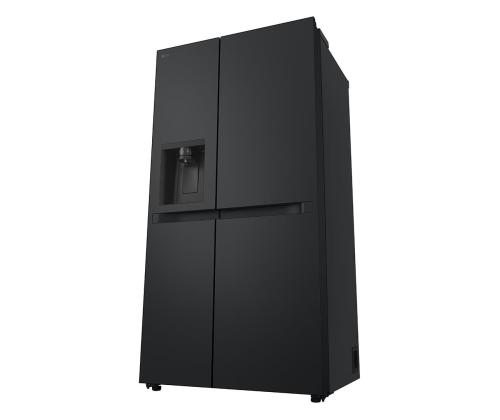LG, Vesi- ja jääannostelija, 641 L, korkeus 179 cm, musta - SBS-Külmik