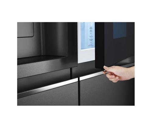LG, InstaView, vesi- ja jääannostelija vesiverkolla, 635 L, korkeus 179 cm, musta - SBS jääkaappi