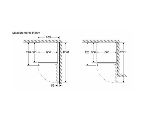 Bosch, NoFrost, 363 L, korkeus 203 cm, ruostumatonta terästä - Jääkaapit ja pakastimet