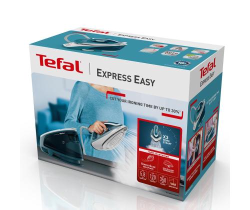 Tefal Express Easy, 2200 W, sininen/valkoinen - Silitysjärjestelmä