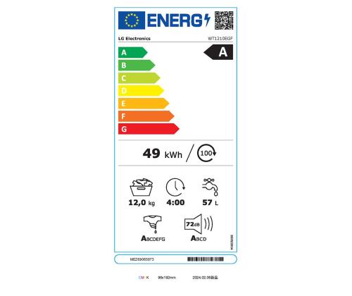 LG, 12 kg + 10 kg, syvyys 66 cm, 1400 rpm, beige/vihreä - Pesukone + kuivausrumpu - Pyykinpesukone + kuivausrumpu