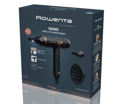 Rowenta NANO, 1700 W, musta - Hiustenkuivaaja