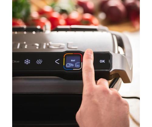 Tefal OptiGrill Elite, 2000 W, ruostumaton teräs - Pöytägrilli