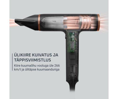 Rowenta NANO, 1700 W, musta - Hiustenkuivaaja