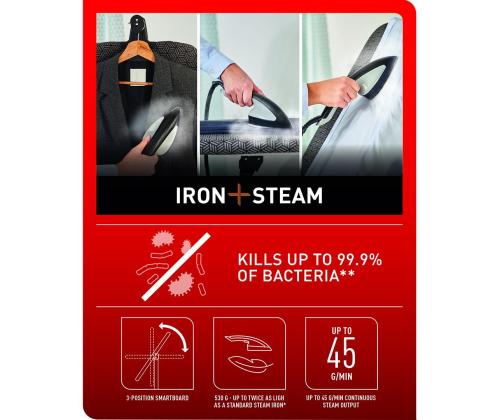 Tefal Ixeo, 2980 W, musta - Silityskeskukset