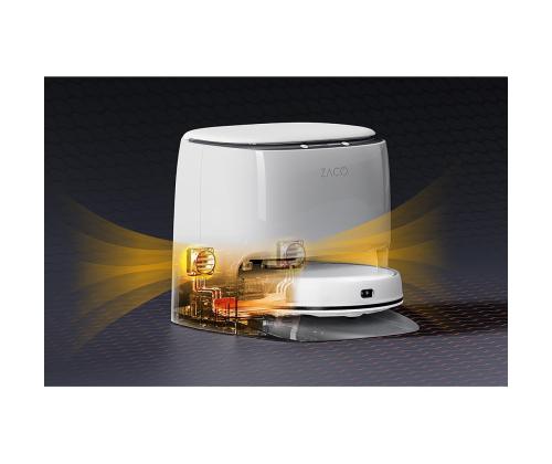 Zaco, M1s, märkä- ja kemiallinen pesu, valkoinen - Robottipölynimuri