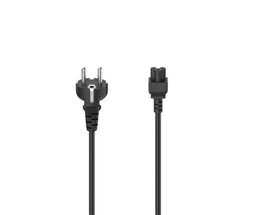 HAMA Virtajohto, 3-napainen apilanlehti, musta - Virtajohto