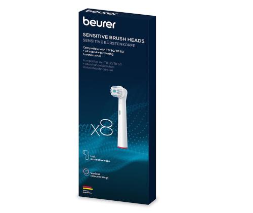 Beurer Sensitive, 8 kappaletta, valkoinen - Varaharjat