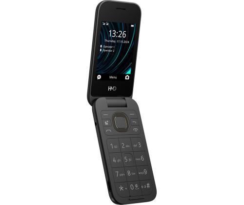 HMD 2660 Flip, musta - Matkapuhelin