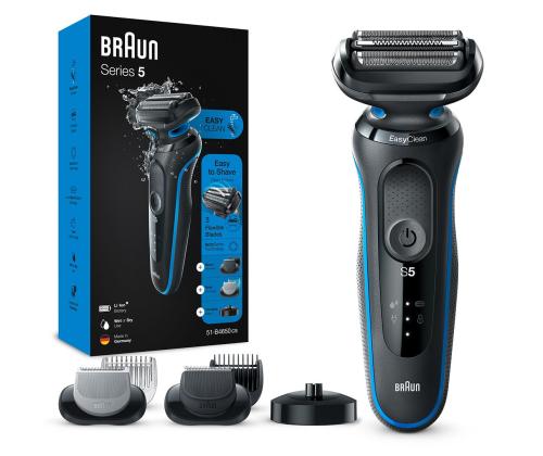 Braun Series 5 AutoSense Wet & Dry, musta/sininen - Parranajokone