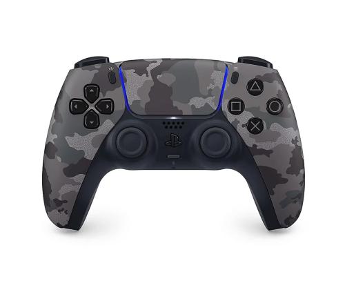 Sony DualSense, PlayStation 5, harmaa naamiointi - Pelikonsoli