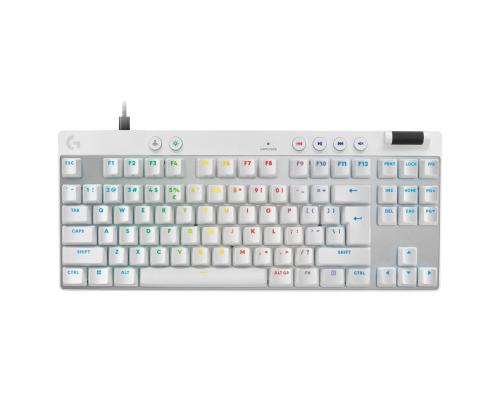 Logitech Pro X TKL Rapid, US, valkoinen - Näppäimistö - Näppäimistö