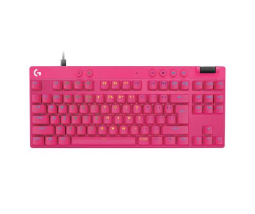 Logitech Pro X TKL Rapid, US, vaaleanpunainen - Näppäimistö - Näppäimistö