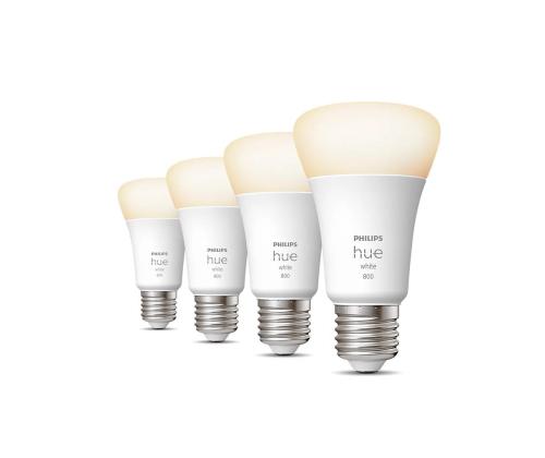 Philips Hue White, E27, valkoinen, 4 kpl - Älykäs valaisinvalaisin