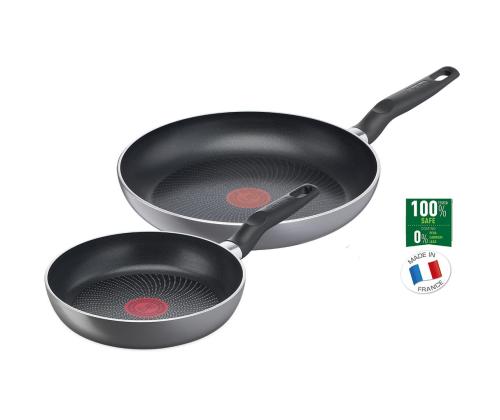 Tefal Super Start, 20/26 cm, 2-osainen, harmaa - Paistinpannusarja