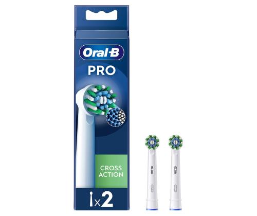 Braun Oral-B Cross Action Pro, 2 tk, valkoinen - Varuharjad