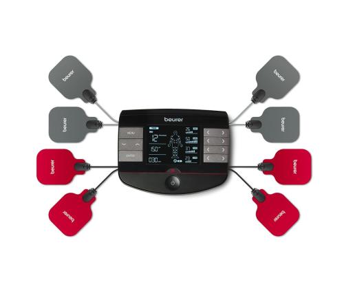 Beurer 4-in-one, lämmitystoiminto, musta - Digitaalinen TENS/EMS-stimulaattori