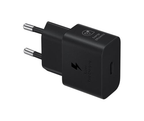 Samsung, USB-C, 25 W, musta - Virtalähde