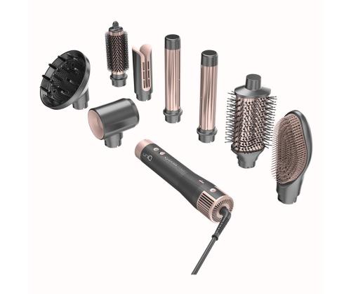 GA.MA Vibrance Uniq, 1500 W, tummanharmaa/vaaleanpunainen - Hiustenmuotoilulaite