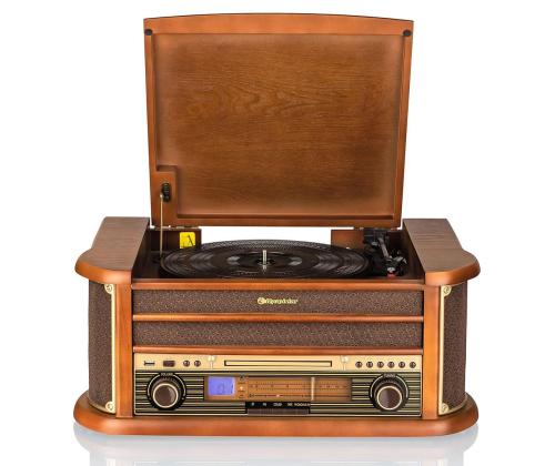 Roadstar HIF-1993BT, vinyyli, CD, Bluetooth, USB, ruskea - Magnetoola