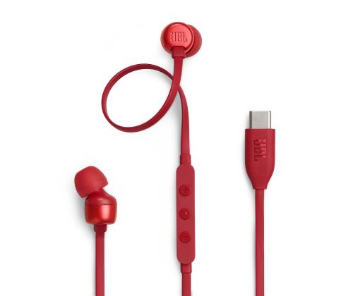 JBL Tune 310C USB-C in-ear, punainen - Langalliset kuulokkeet -