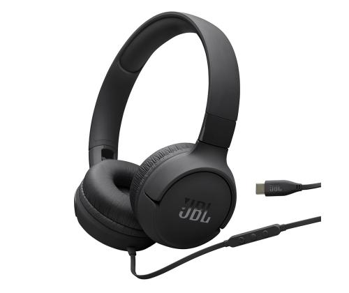 JBL Tune 520C, musta - Kuulokkeet korvakuulokkeissa