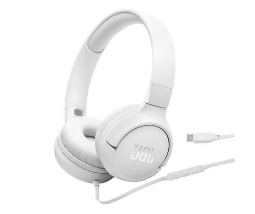 JBL Tune 520C, valkoinen - Kuulokkeet - Earphones
