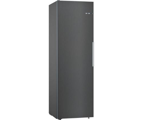 Bosch Series 4, NoFrost, 346 L, korkeus 186 cm, musta - Jääkaappipakastin