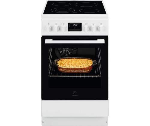 Electrolux 600 Series, 58 L, leveys 50 cm, valkoinen - Keraaminen keittotaso