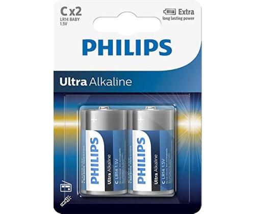2 x paristot PHILIPS LR14E C 2 Ultra Alkaline