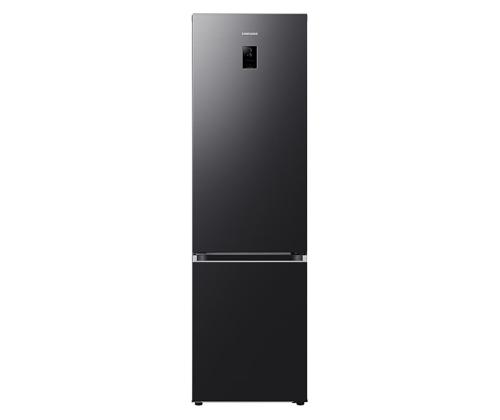 Samsung, NoFrost, 390 L, 203 cm, matta musta - Jääkaappipakastin