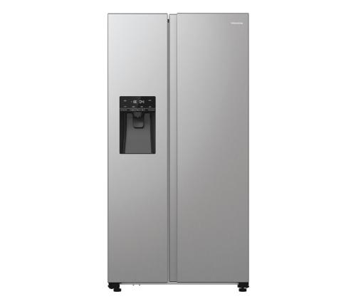 Hisense, NoFrost, 566 L, korkeus 179 cm, harmaa - SBS-jääkaappi
