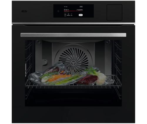 AEG 8000 Series Meal Assist, 70 L, musta - Integroitu höyryuuni