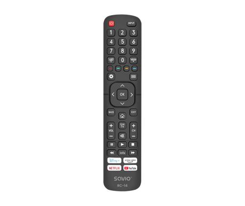 Savio RC-14, Hisense TV, musta - TV:n vaihtokonsoli -