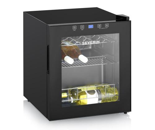 Severin, 15 pulloa, korkeus 52 cm, musta - Viinijäähdytin