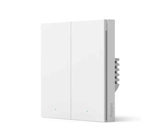 Aqara Smart Wall Switch H1, ilman nollajohdinta, 2 kytkintä - Älykäs seinäkatkaisin