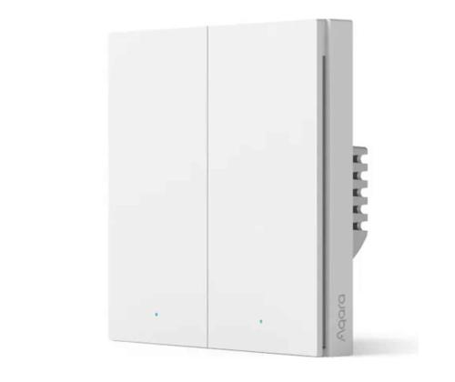 Aqara Smart Wall Switch H1, neutraalilla, 2 kytkintä - Smart seinäkytkin