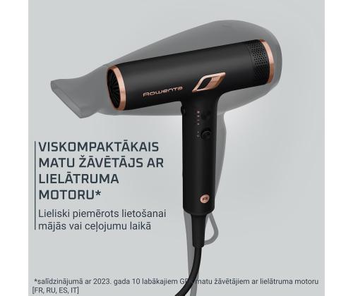 Rowenta NANO, 1700 W, musta - Hiustenkuivaaja