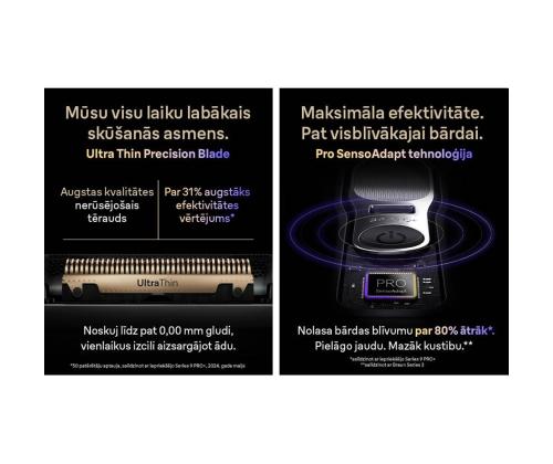 Braun Series 9 Pro+ Wet & Dry, 6-osainen SmartCare-keskus ja PowerCase-matkalaukku, tummanharmaa - Pardel