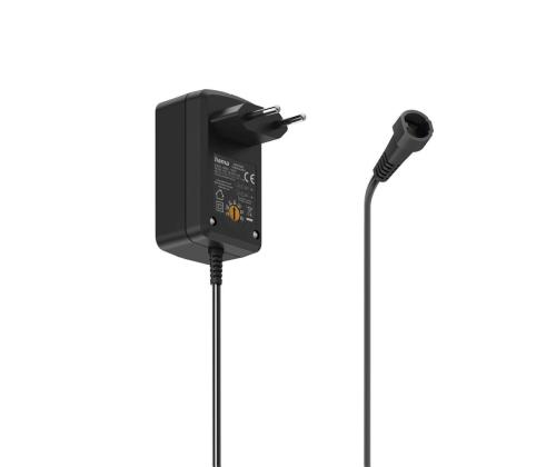 Hama Universal kytkettävä virtalähde, 1 A, 12 W, musta - Virtasovitin