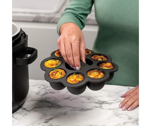 Ninja Foodi, musta - Silikoninen minimuffinivuoka leivinpellillä varustettuna