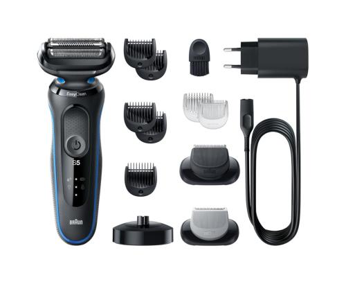 Braun Series 5 AutoSense Wet & Dry, musta/sininen - Parranajokone