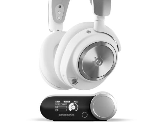 Steelseries Arctis Nova Pro Wireless, PlayStation & PC, Valkoinen - Langattomat pelikuulokkeet