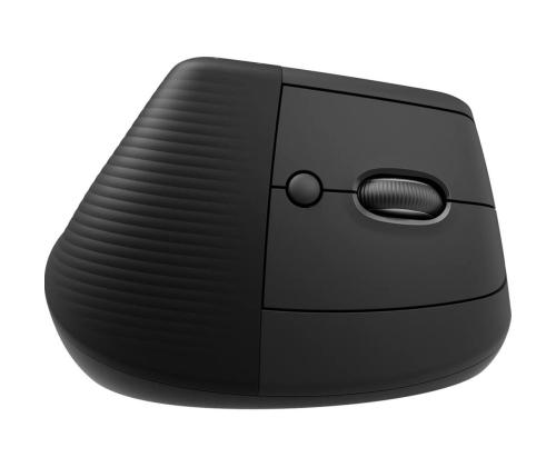 Logitech Lift Vertical Ergonomic Mouse, äänetön, musta - Langaton optinen hiiri - Langaton optinen hiiri